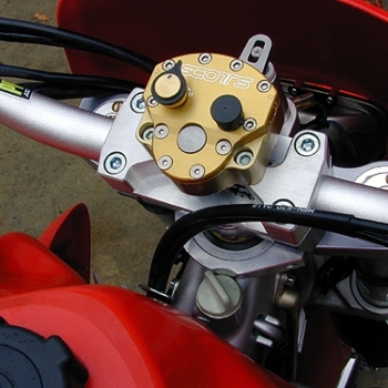 Honda XR 650 R Triple Clamp kit with Stabilizer-FWD mnt  (price includes Billet Triple clamp)